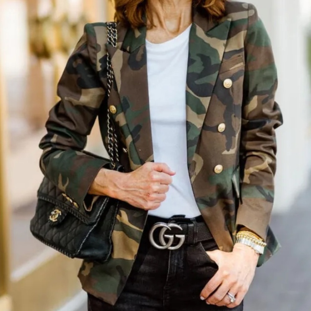 Generation Love camo camouflage blazer S - Picture 4 of 11